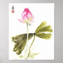 Lotus dans une réflexion silencieuse