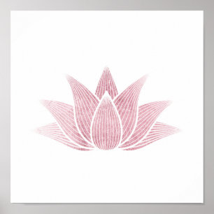 Affiche Lotus Flower Yoga Namaste Wellness Méditation