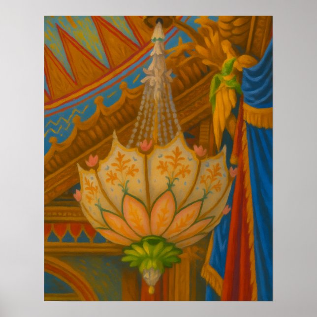 Affiche Lotus Light - Pavilion Royal Chandelier Imprimer (Devant)