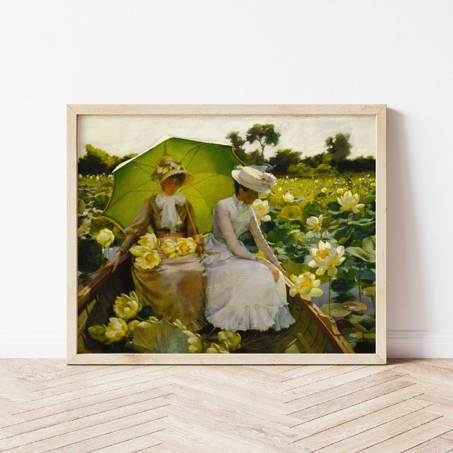 Affiche Lotus Lilies | Charles Courtney Curran (Créateur téléchargé)
