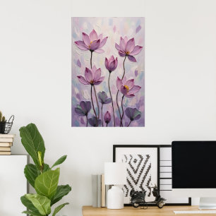 Affiche Lotus – Peinture à l'huile