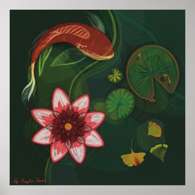 Affiche Lotus Pond (Devant)