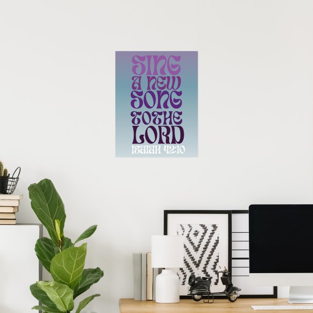 Affiche Louange/Culte/Jésus/Foi/Graphique/Poster (Bureau à domicile)