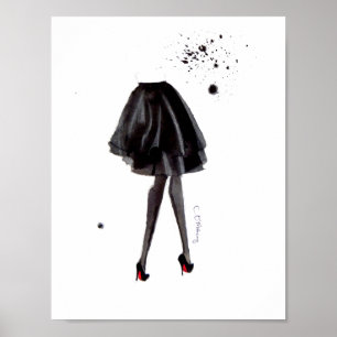 Affiche Louboutin en encre