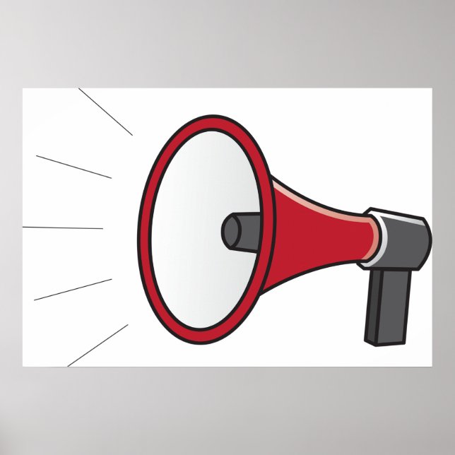 Affiche Loud Megaphone (Devant)