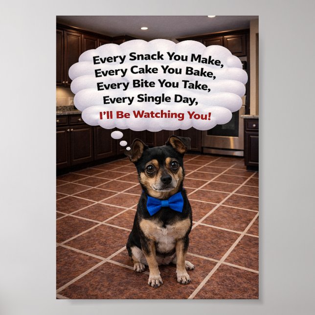 Affiche "Louie vous surveille" (Devant)