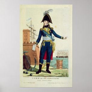 Affiche Louis-Antoine de Bourbon Duc d'Angoulême