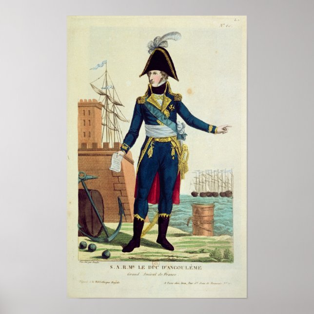 Affiche Louis-Antoine de Bourbon Duc d'Angoulême (Devant)