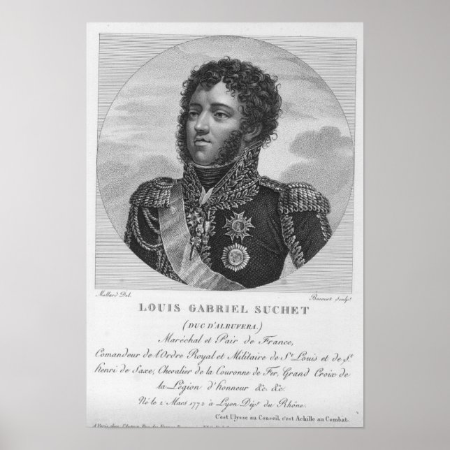 Affiche Louis-Gabriel Suchet Duc d'Albufera (Devant)