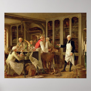 Affiche Louis Jean Marie Daubenton (1716-99) dans son