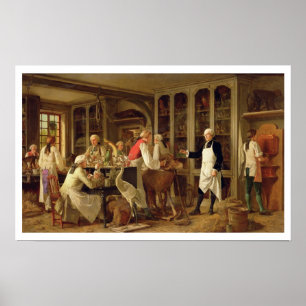Affiche Louis Jean Marie Daubenton (1716-99) in his Labora