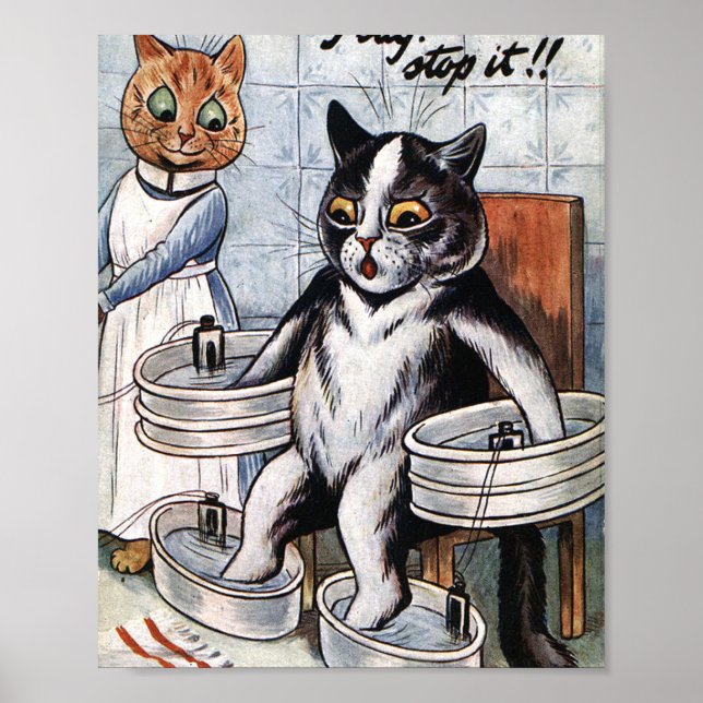 Affiche Louis Wain - Cat Dressed As A Nurse (Devant)