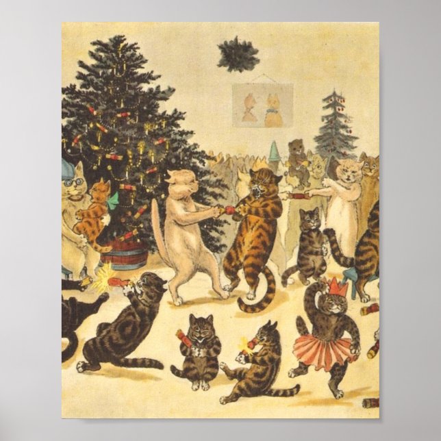 Affiche Louis Wain Christmas Party (Devant)