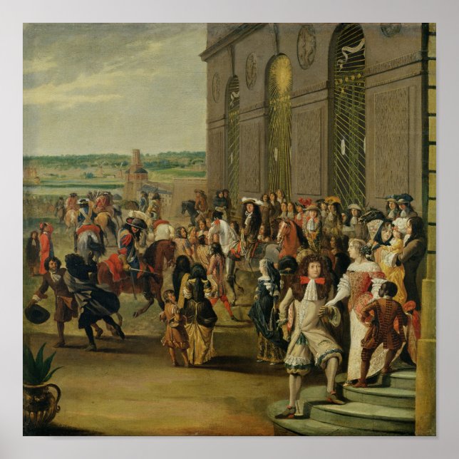 Affiche Louis XIV devant la Grotte de Thétis (Devant)