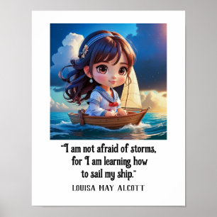 Affiche Louisa May Alcott COMMENT VOIR MON NAVIRE