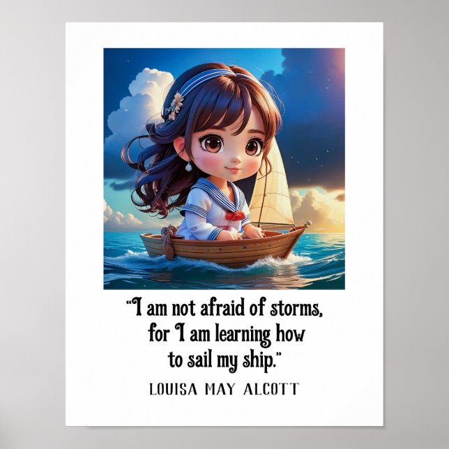 Affiche Louisa May Alcott COMMENT VOIR MON NAVIRE (Devant)