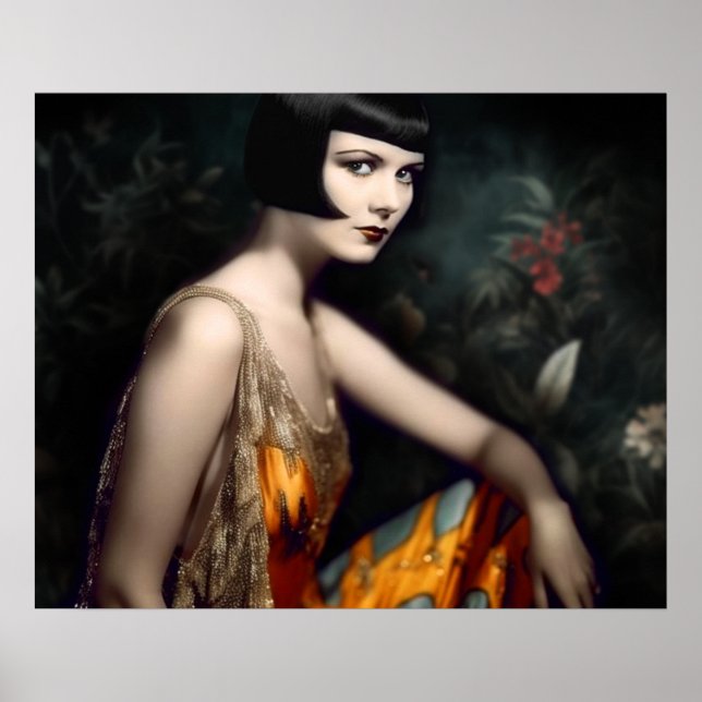 Affiche Louise Brooks à Miami dans les années 20 (Devant)