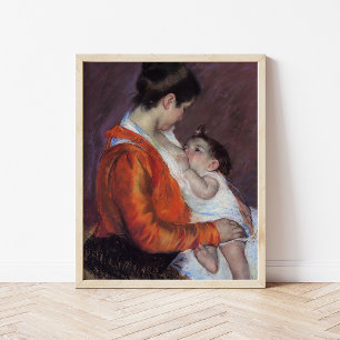 Affiche Louise Nuring Son Enfant   Mary Cassatt