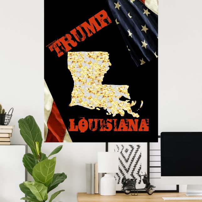 AFFICHE LOUISIANE  (Bureau à domicile)
