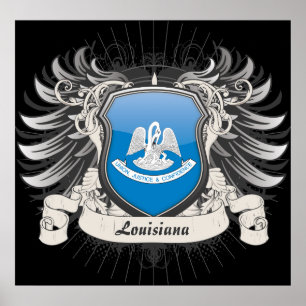 Affiche Louisiane Crest