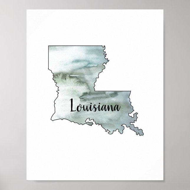 Affiche Louisiane Illustration (Devant)