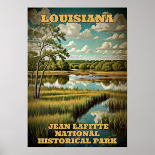 Affiche Louisiane Parc national historique Jean Lafitte 3