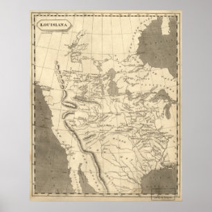 Affiche Louisiane Territoire : 1804