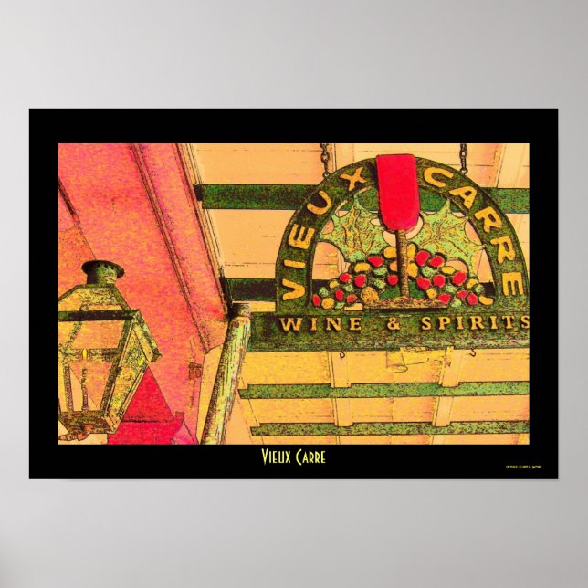 Affiche Louisiane Vieux Carre (Devant)