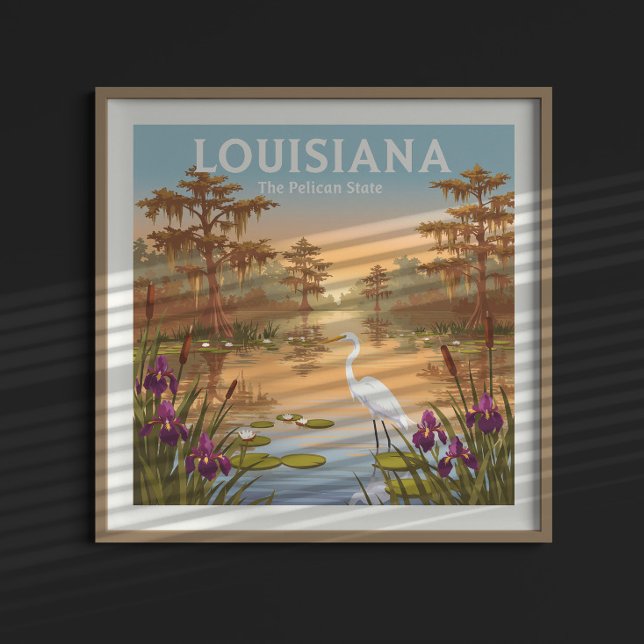 Affiche Louisiane vintage (Créateur téléchargé)
