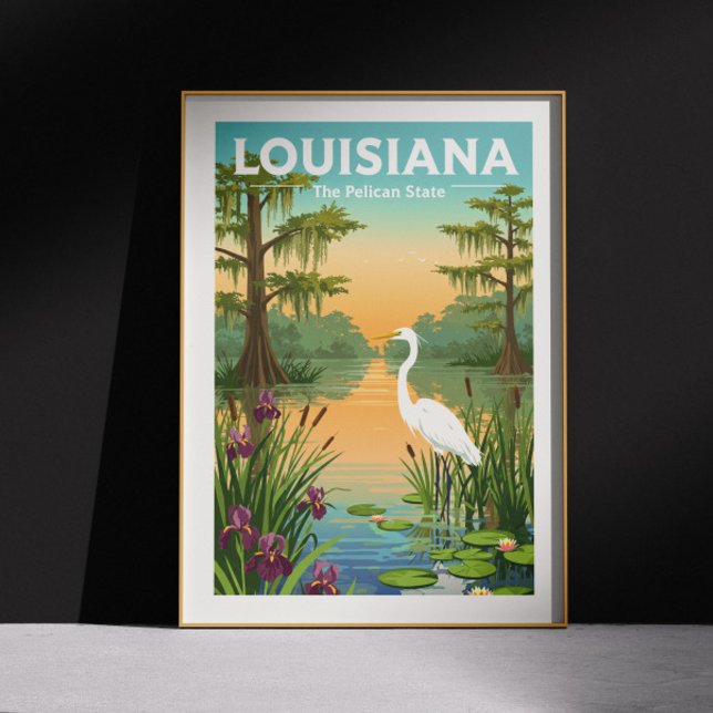 Affiche Louisiane vintage (Créateur téléchargé)