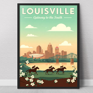 Affiche Louisville Kentucky vintage