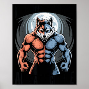 Affiche Loup Alpha Humain Par Chance Choix Alpha Drôle Mèm