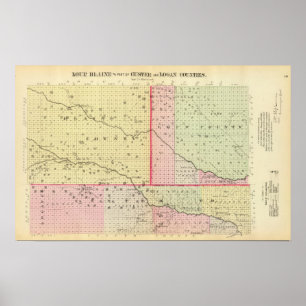Affiche Loup, Blaine, Custer et Logan County, Nebraska