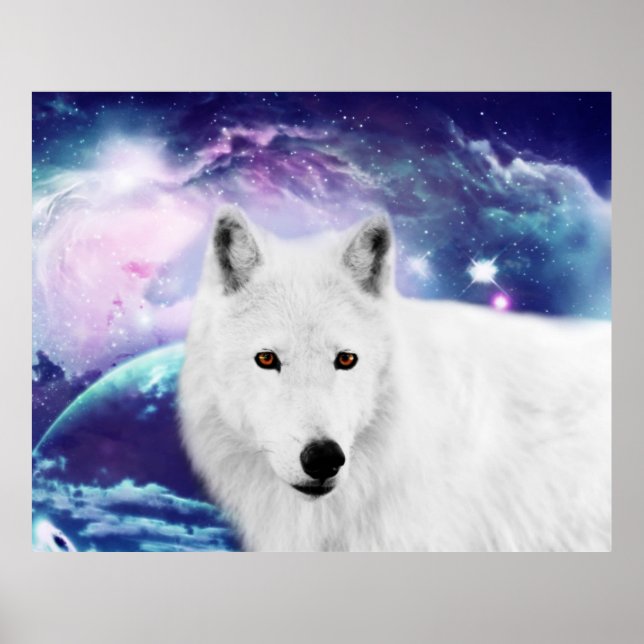 Affiche Loup blanc (Devant)