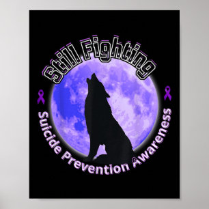 Affiche Loup de sensibilisation à la prévention du suicide