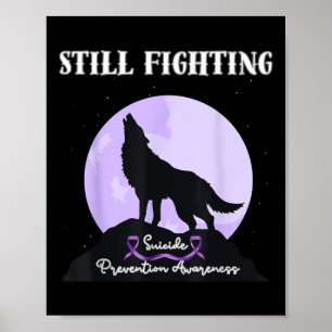 Affiche Loup de sensibilisation à la prévention du suicide
