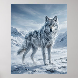Affiche Loup des vents Hautes terres gelées