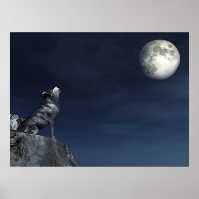 Affiche Loup en train de pleurer (Devant)