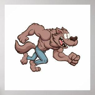 Affiche Loup-garou en course