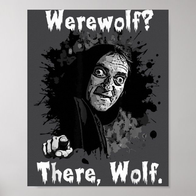 Affiche Loup-garou_ Là, Loup. Drôle Abby Normal Rétro Com (Devant)