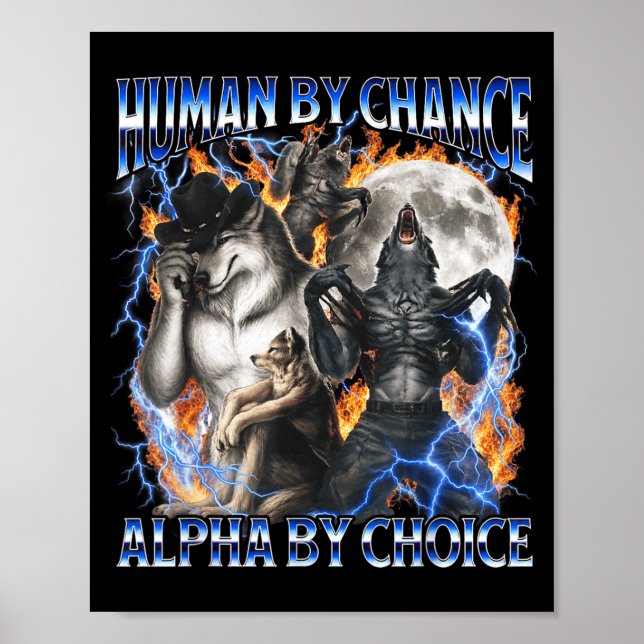 Affiche Loup humain alpha (Devant)
