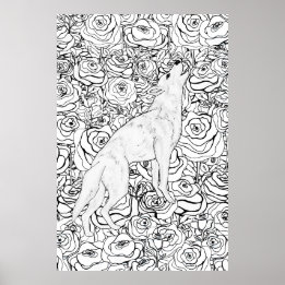 Affiche Loup Intelligent