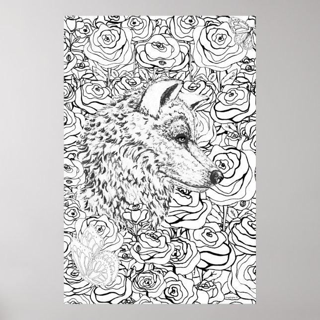 Affiche Loup Intelligent (Devant)