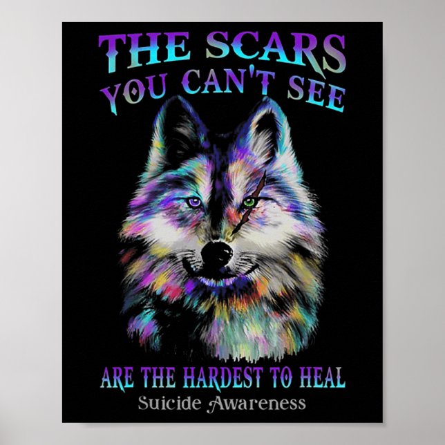 Affiche Loup Les cicatrices Que Vous Ne Pouvez Pas Voir So (Devant)
