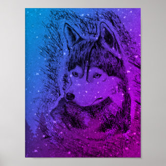 Affiche Loup pourpre