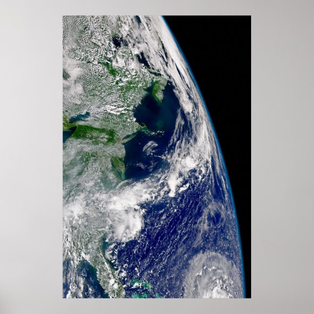 Affiche L'Ouragan Frances Sur Une Terre Partielle. (Devant)