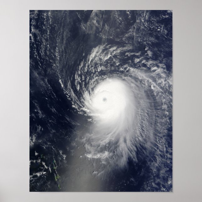 Affiche L'ouragan Ike au large des Petites Antilles (Devant)