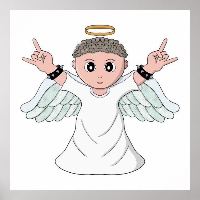 Affiche Lourde musique amour ange (Devant)