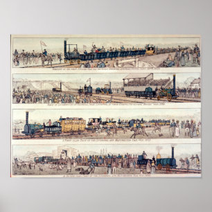 Affiche L'ouverture de Stockton et Darlington