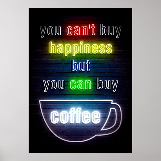 Affiche Louveur De Café Vous Pouvez Acheter Café (Devant)